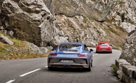 2018 Porsche 911 GT3 with Touring Package and 911 Carrera T Rear Wallpapers 450x275 (27)