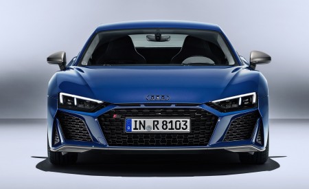 2019 Audi R8 (Color: Ascari Blue Metallic) Front Wallpapers 450x275 (38)