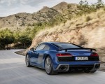 2019 Audi R8 (Color: Ascari Blue Metallic) Rear Three-Quarter Wallpapers 150x120