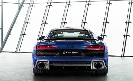 2019 Audi R8 (Color: Ascari Blue Metallic) Rear Wallpapers 450x275 (41)