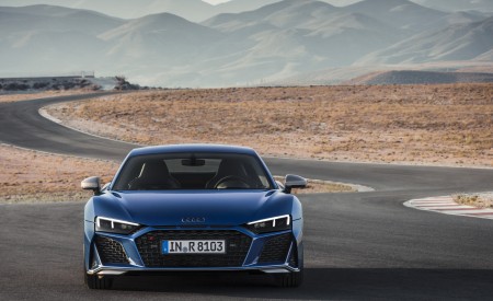 2019 Audi R8 Coupe (Color: Ascari Blue Metallic) Front Wallpapers 450x275 (8)
