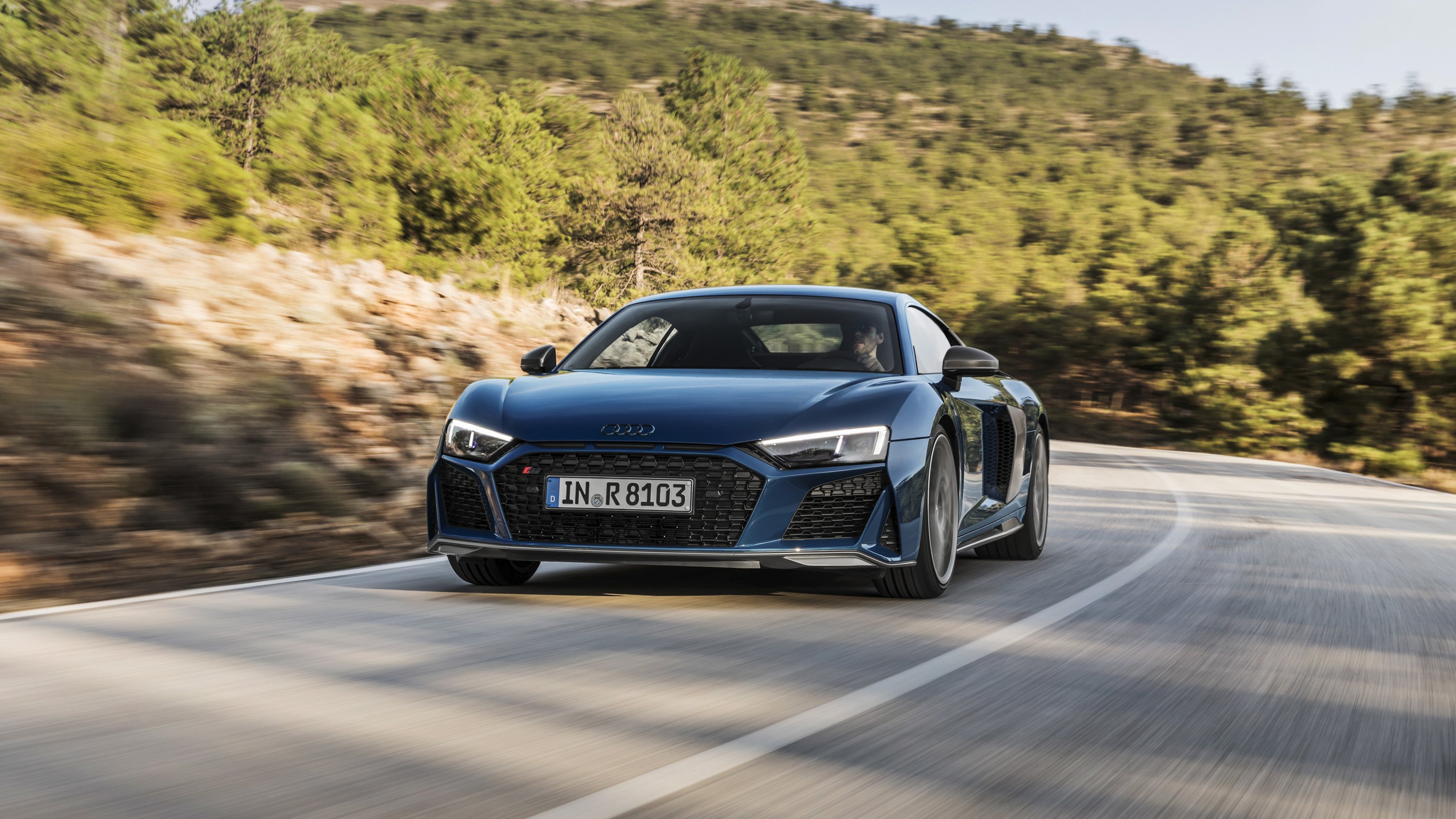 2019 Audi R8 Coupe (Color: Ascari Blue Metallic) Front Wallpapers #5 of 59