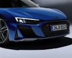 2019 Audi R8 Coupe (Color: Ascari Blue Metallic) Headlight Wallpapers 150x120