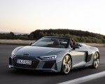 2019 Audi R8 Spyder (Color: Kemora Gray Metallic) Front Three-Quarter Wallpapers 150x120