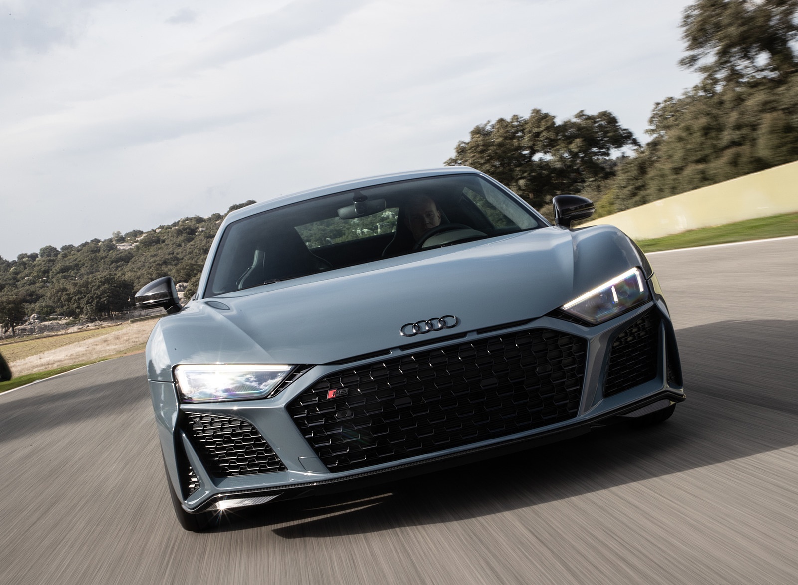 2019 Audi R8 V10 Coupe (Color: Kemora Gray Metallic) Front Wallpapers #11 of 59