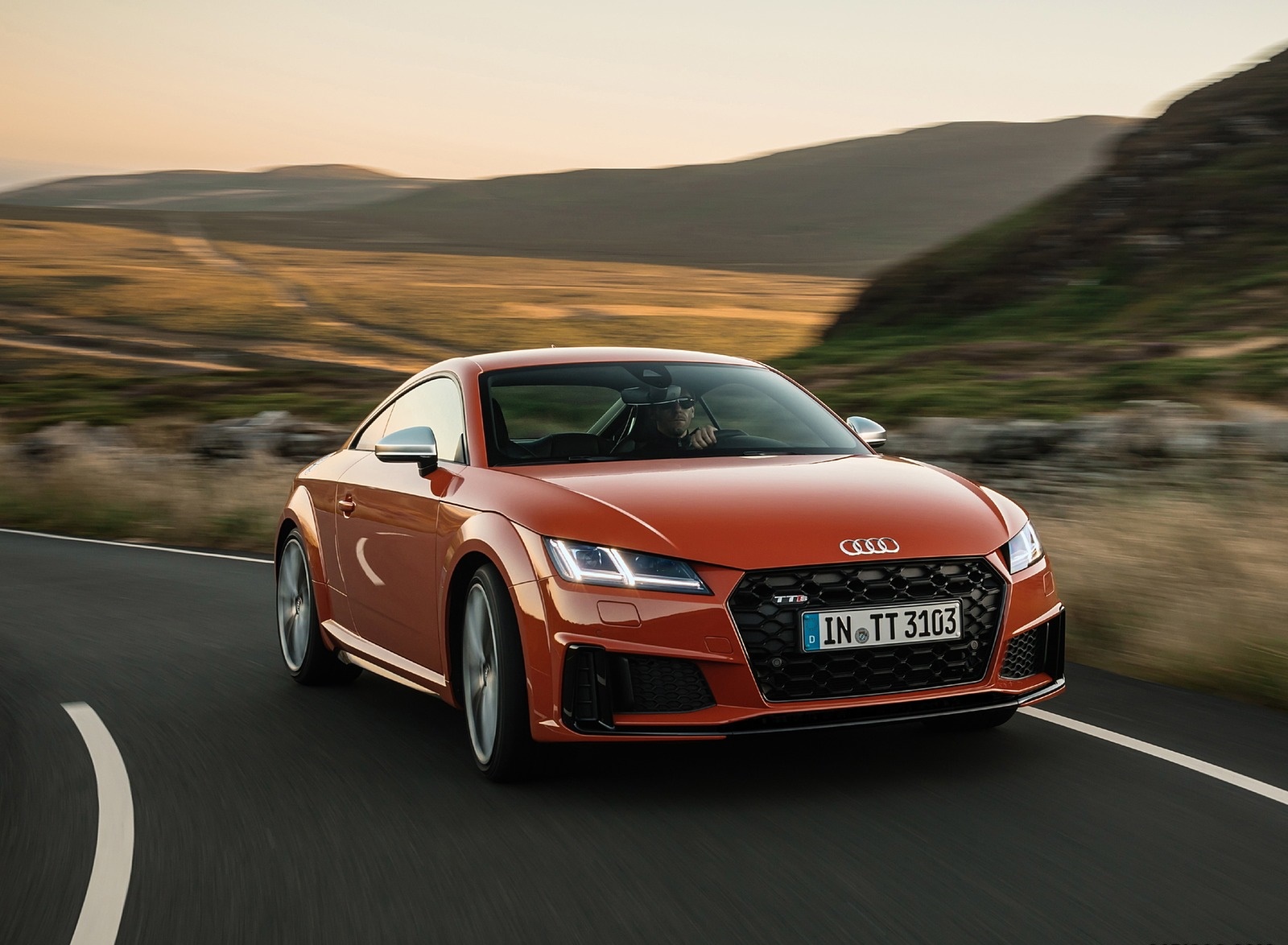 2019 Audi TTS Coupe (Color: Pulse Orange) Front Three-Quarter Wallpapers (8)