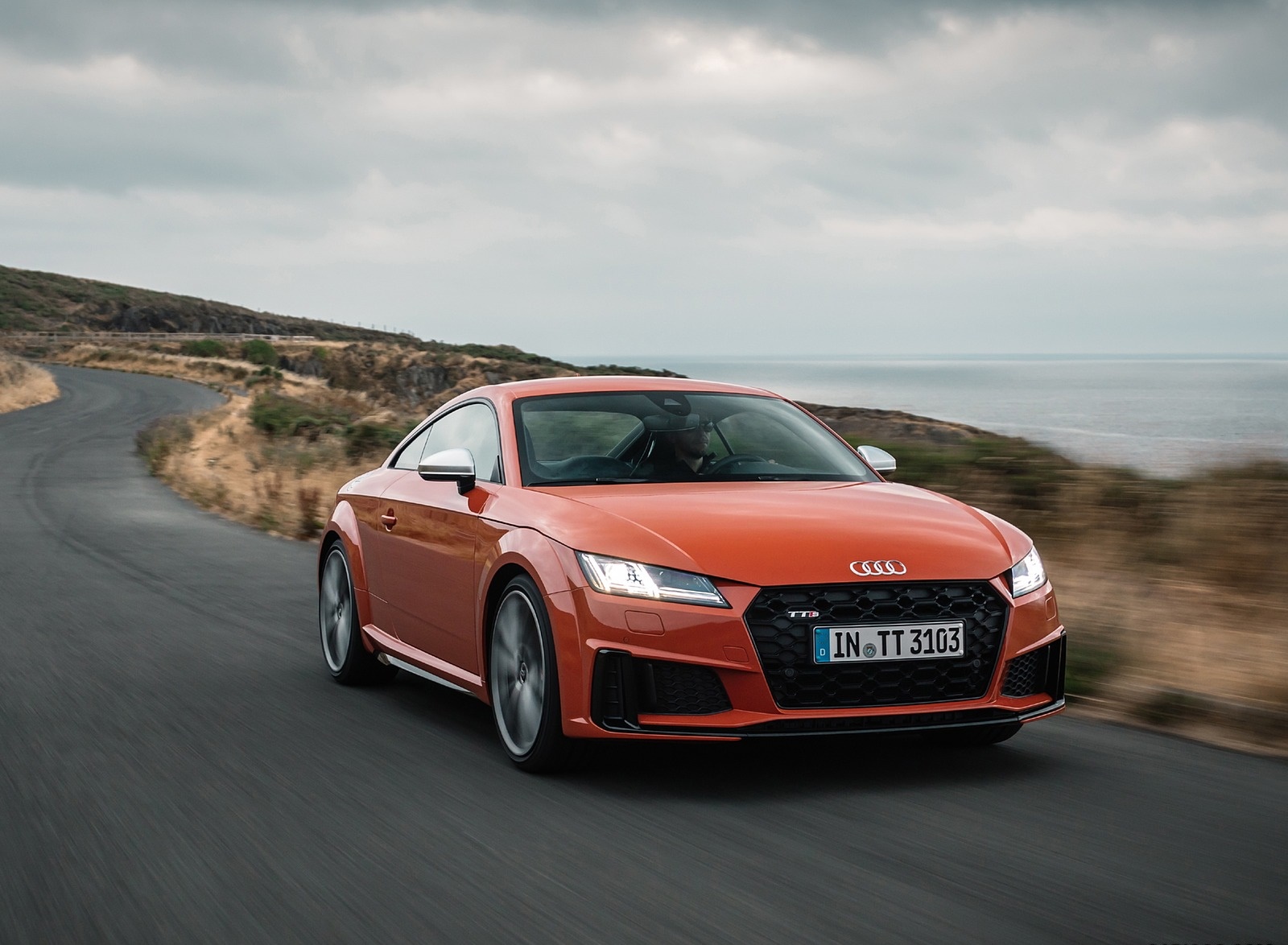 2019 Audi TTS Coupe (Color: Pulse Orange) Front Wallpapers (9)