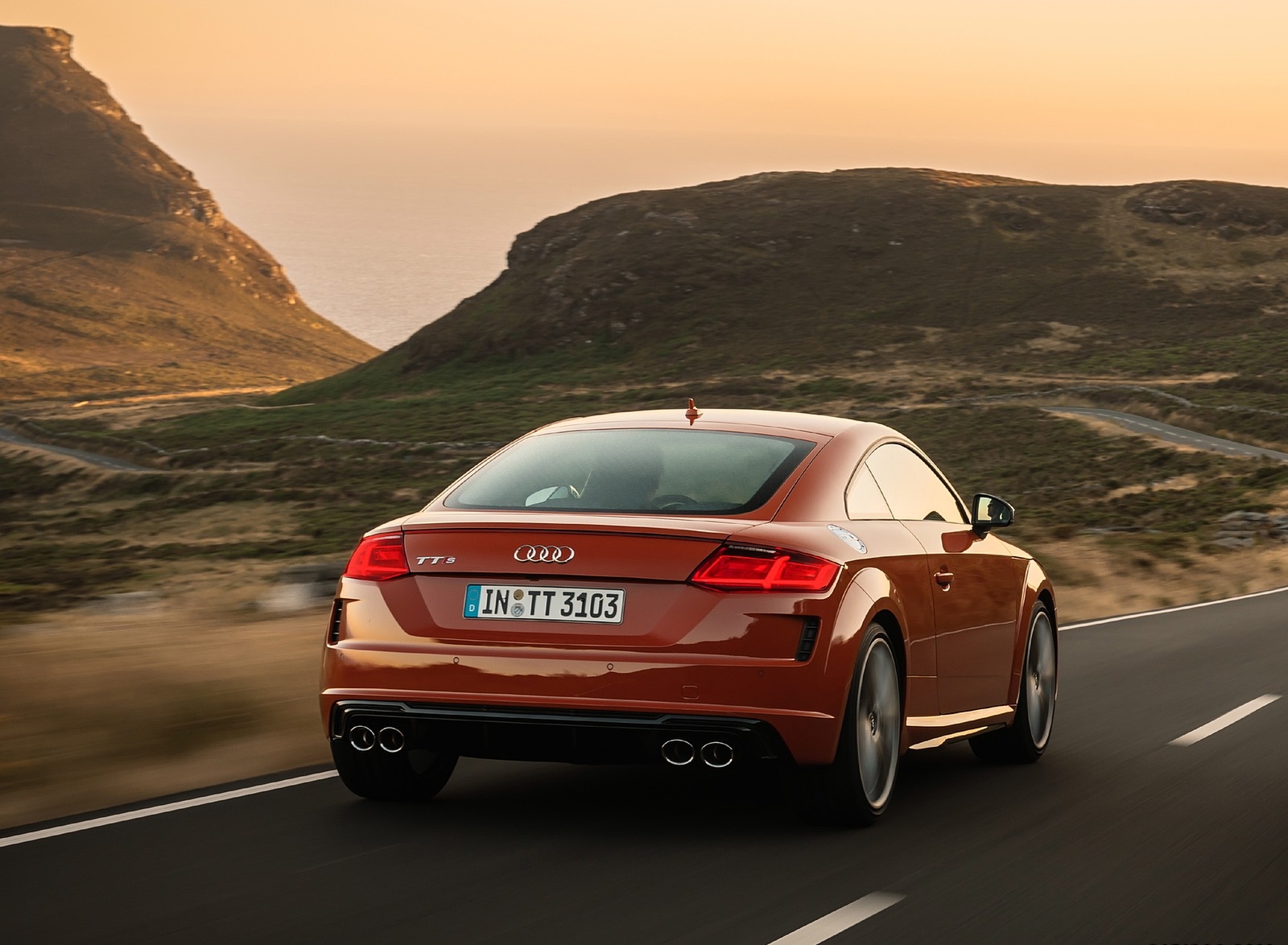 2019 Audi TTS Coupe (Color: Pulse Orange) Rear Three-Quarter Wallpapers (10)