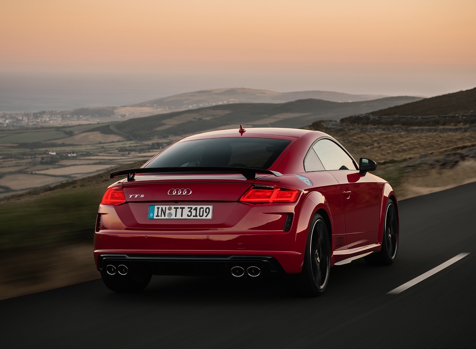 2019 Audi TTS Coupe Competition (Color: Tango Red) Rear Wallpapers (3)