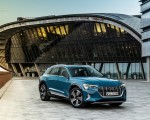 2019 Audi e-tron (Color: Antigua Blue) Front Three-Quarter Wallpapers 150x120