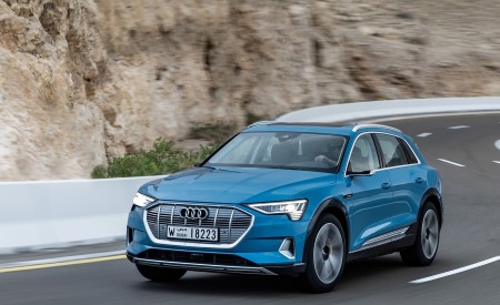 2019 Audi e-tron (Color: Antigua Blue) Front Wallpapers 450x275 (59)