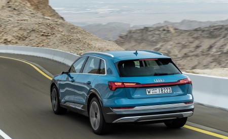 2019 Audi e-tron (Color: Antigua Blue) Rear Three-Quarter Wallpapers 450x275 (60)