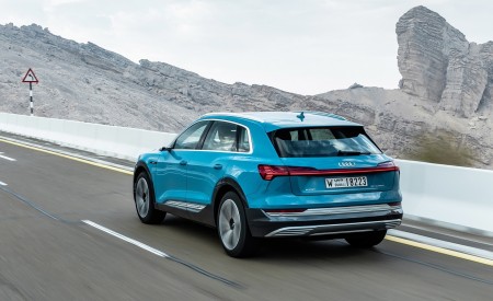 2019 Audi e-tron (Color: Antigua Blue) Rear Three-Quarter Wallpapers 450x275 (71)