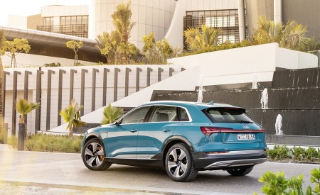 2019 Audi e-tron (Color: Antigua Blue) Rear Three-Quarter Wallpapers 450x275 (94)