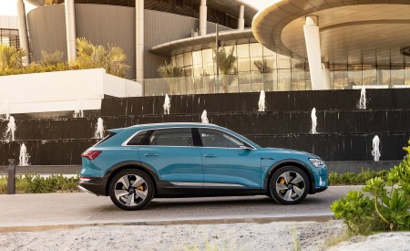 2019 Audi e-tron (Color: Antigua Blue) Side Wallpapers 450x275 (113)