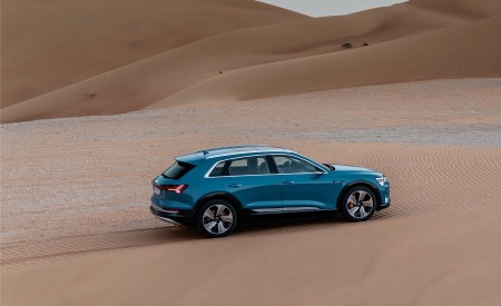2019 Audi e-tron (Color: Antigua Blue) Side Wallpapers 450x275 (95)