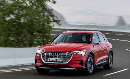 2019 Audi e-tron (Color: Catalunya Red) Front Three-Quarter Wallpapers 450x275 (5)