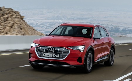 2019 Audi e-tron (Color: Catalunya Red) Front Three-Quarter Wallpapers 450x275 (7)