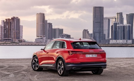2019 Audi e-tron (Color: Catalunya Red) Rear Three-Quarter Wallpapers 450x275 (30)
