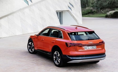 2019 Audi e-tron (Color: Catalunya Red) Rear Three-Quarter Wallpapers 450x275 (40)
