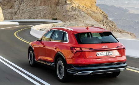 2019 Audi e-tron (Color: Catalunya Red) Rear Three-Quarter Wallpapers 450x275 (31)