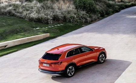 2019 Audi e-tron (Color: Catalunya Red) Rear Three-Quarter Wallpapers 450x275 (41)