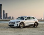 2019 Audi e-tron (Color: Glacier White) Front Three-Quarter Wallpapers 150x120