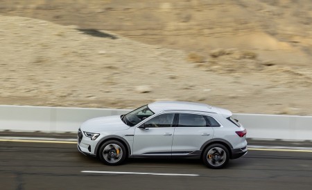 2019 Audi e-tron (Color: Glacier White) Side Wallpapers 450x275 (212)