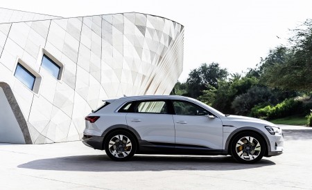 2019 Audi e-tron (Color: Glacier White) Side Wallpapers 450x275 (220)