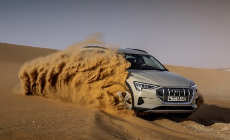 2019 Audi e-tron (Color: Siam Beige) Front Three-Quarter Wallpapers 450x275 (159)