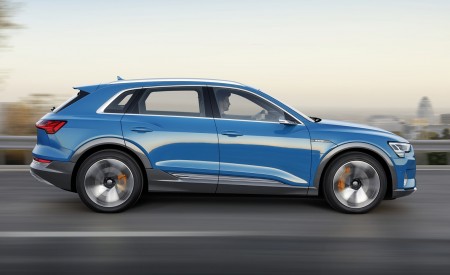 2019 Audi e-tron Electric SUV (Color: Antigua Blue) Side Wallpapers 450x275 (129)