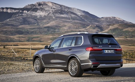 2019 BMW X7 (Color: Arctic Grey) Rear Three-Quarter Wallpapers 450x275 (23)