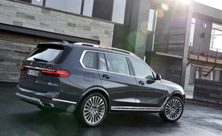 2019 BMW X7 (Color: Arctic Grey) Rear Three-Quarter Wallpapers 450x275 (17)