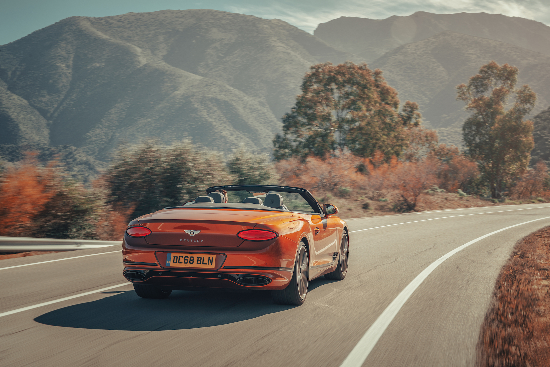 2019 Bentley Continental GT Convertible (Color: Orange Flame) Rear Three-Quarter Wallpapers (6)