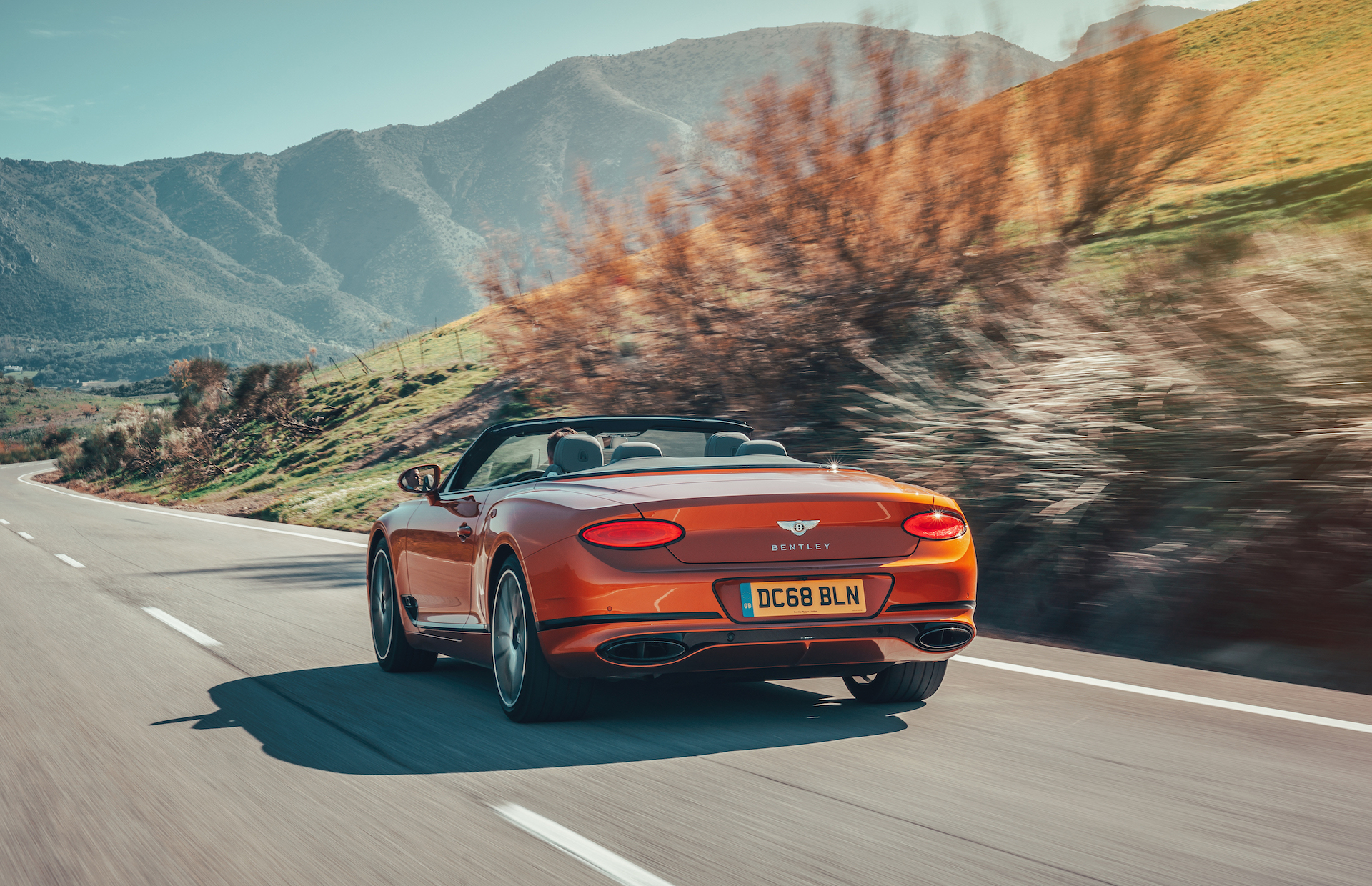 2019 Bentley Continental GT Convertible (Color: Orange Flame) Rear Three-Quarter Wallpapers (7)