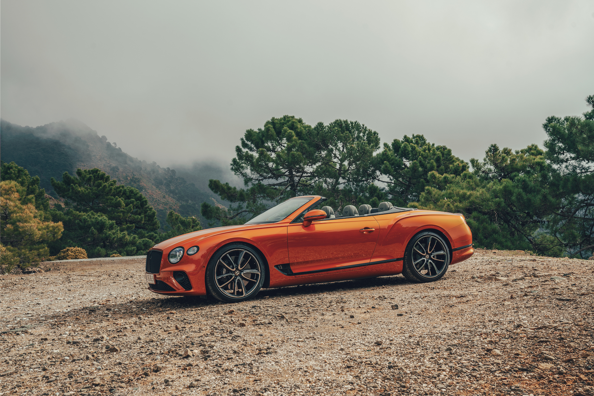 2019 Bentley Continental GT Convertible (Color: Orange Flame) Side Wallpapers #13 of 108