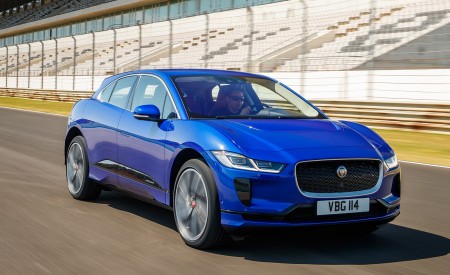 2019 Jaguar I-PACE (Color: Cesium Blue) Front Three-Quarter Wallpapers 450x275 (116)