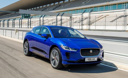 2019 Jaguar I-PACE (Color: Cesium Blue) Front Three-Quarter Wallpapers 450x275 (117)