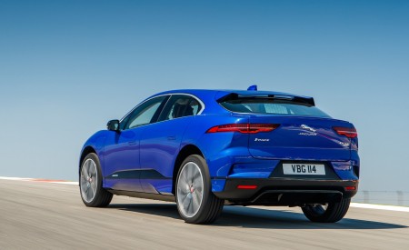 2019 Jaguar I-PACE (Color: Cesium Blue) Rear Three-Quarter Wallpapers 450x275 (123)