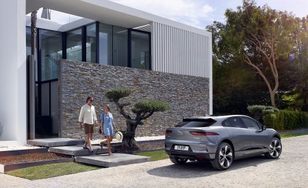 2019 Jaguar I-PACE (Color: Corris Grey) Rear Three-Quarter Wallpapers 450x275 (113)