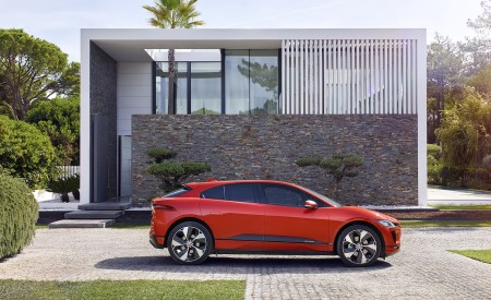 2019 Jaguar I-PACE (Color: Photon Red) Side Wallpapers 450x275 (94)