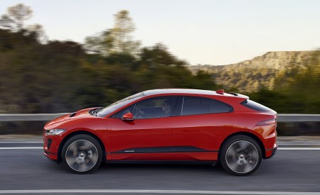 2019 Jaguar I-PACE (Color: Photon Red) Side Wallpapers 450x275 (86)