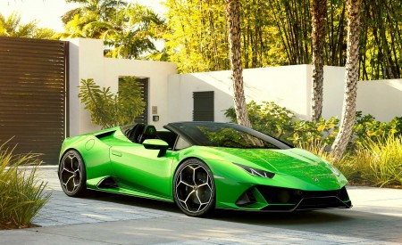 2019 Lamborghini Huracán EVO Spyder Front Wallpapers 450x275 (6)