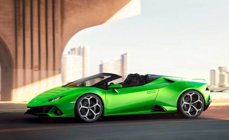 2019 Lamborghini Huracán EVO Spyder Side Wallpapers 450x275 (9)