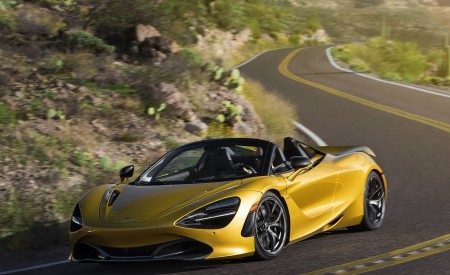 2019 McLaren 720S Spider (Color: Aztec Gold) Front Three-Quarter Wallpapers 450x275 (26)