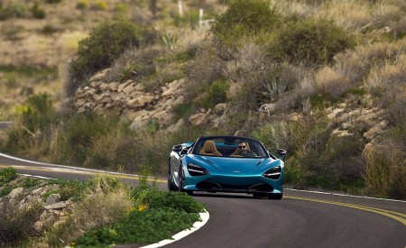 2019 McLaren 720S Spider (Color: Belize Blue) Front Wallpapers 450x275 (7)