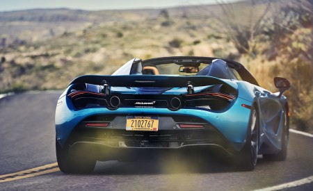 2019 McLaren 720S Spider (Color: Belize Blue) Rear Wallpapers 450x275 (6)