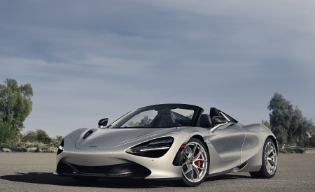 2019 McLaren 720S Spider (Color: Supernova Silver) Front Three-Quarter Wallpapers 450x275 (45)
