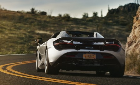 2019 McLaren 720S Spider (Color: Supernova Silver) Rear Wallpapers 450x275 (40)