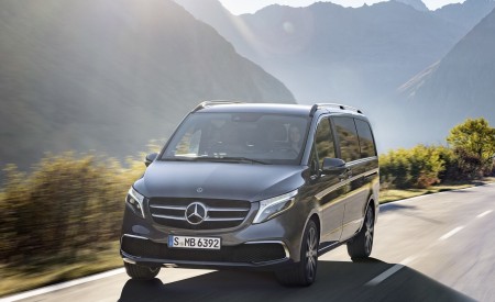 2019 Mercedes-Benz V-Class EXCLUSIVE Line (Color: Selenit Grey Metallic) Front Wallpapers 450x275 (10)
